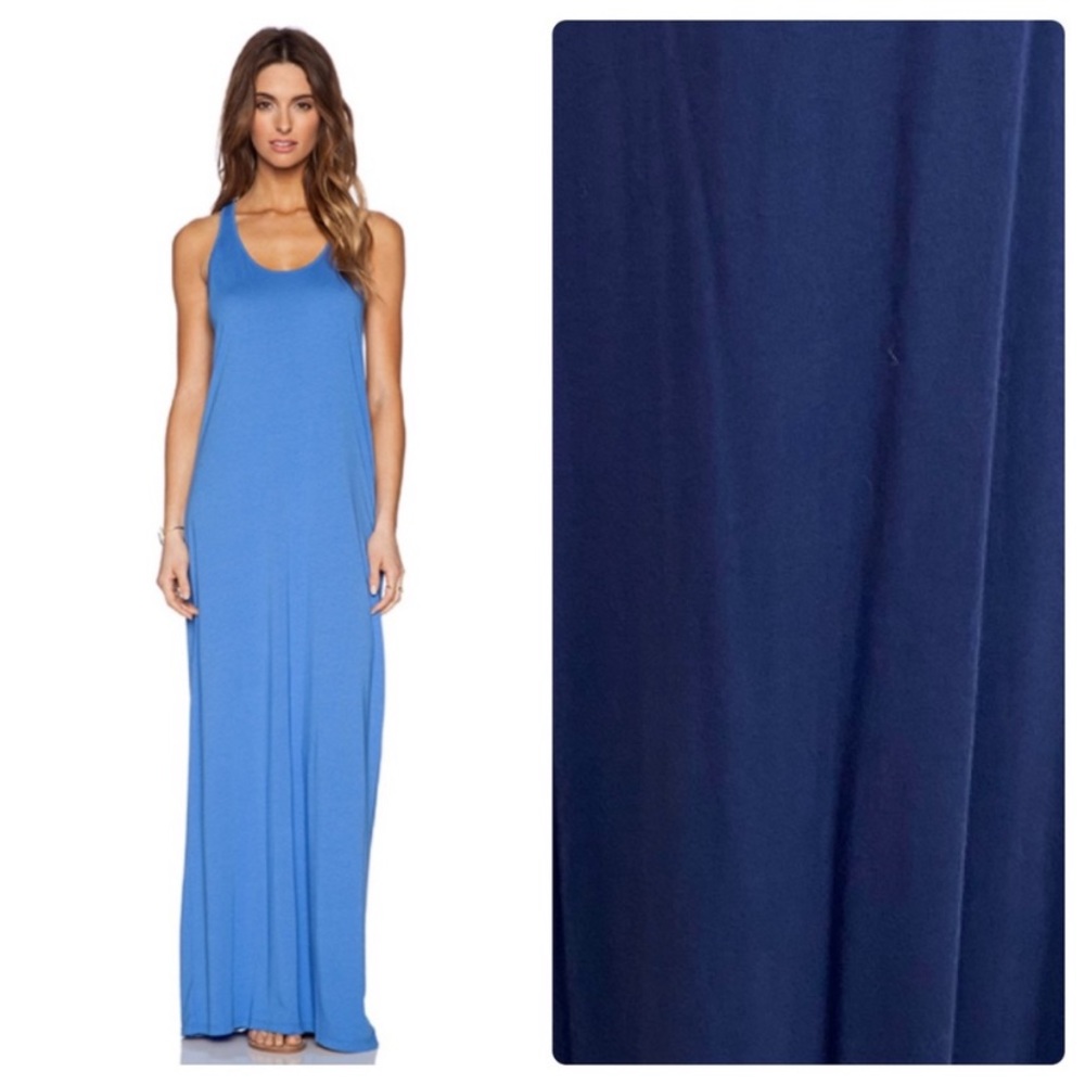 Michael Stars navy twist back maxi dress M